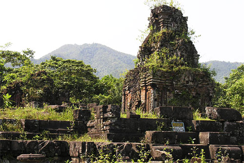 ▲4~13世紀に渡り、チャンパ王国の聖地であったミーソン遺跡