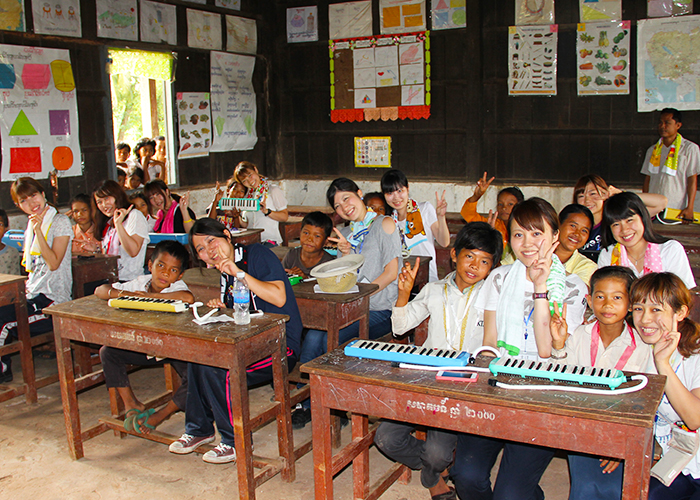 カンボジア 高校生限定！子どもたちと音楽でつながる交流活動6日間