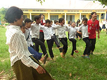 カンボジアボランティア（体操）