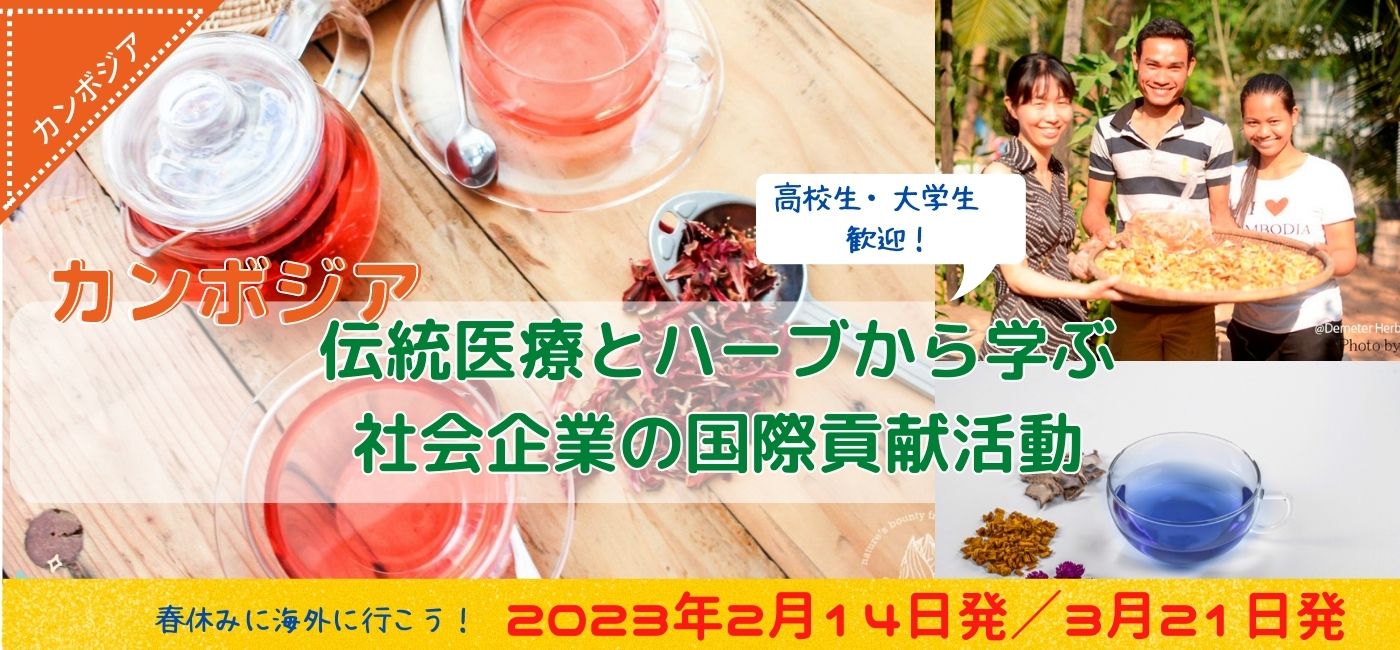 カンボジア 伝統医療とハーブから学ぶ社会企業の国際貢献活動4泊6日