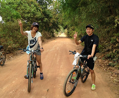 ゴールデンウィーク旅行（カンボジアで自転車ツアー）