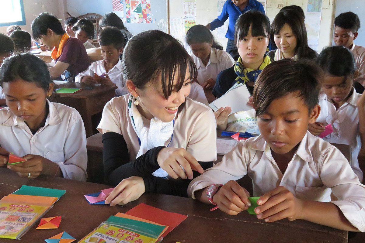 現地の学校交流