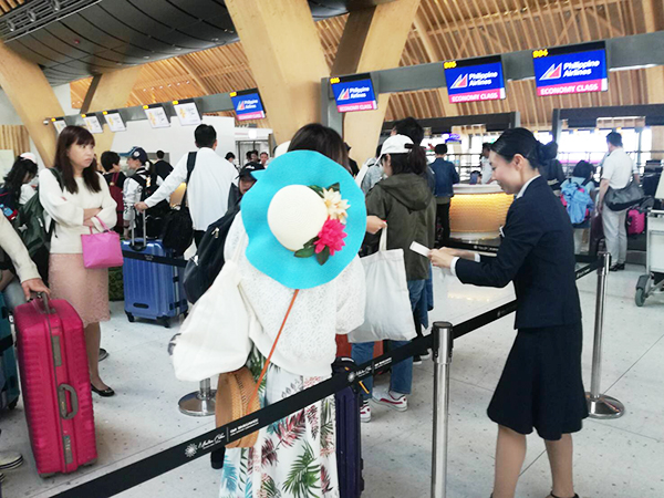 日本人のお客様のサポートや空港内でのアナウンスなども！