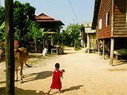 訪問したシェムリアップの村（カンボジア）